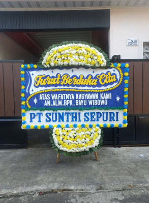 Papan Bunga Duka di Wargasara
